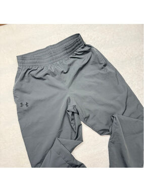 Men's Under Armour Gray Heatgeat Joggers Pants Large Woven